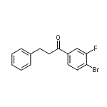 structure of CAS# 898764-36-8, 1-(4-Bromo-3-fluorophenyl)-3-phenyl-1-propanone;4'-bromo-3'-fluoro-3-phenylpropiophenone