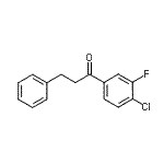 structure of CAS# 898764-39-1, 1-(4-Chloro-3-fluorophenyl)-3-phenyl-1-propanone;4'-chloro-3'-fluoro-3-phenylpropiophenone
