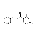 结构式 CAS# 898764-57-3, 1-(2-氯-4-氟苯基)-3-苯基-1-丙酮