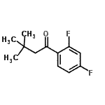structure of CAS# 898764-94-8, 1-(2,4-Difluorophenyl)-3,3-dimethyl-1-butanone;2',4'-Difluoro-3,3-dimethylbutyrophenone