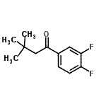 结构式 CAS# 898764-96-0, 1-(3,4-二氟苯基)-3,3-二甲基-1-丁酮