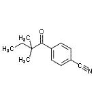 结构式 CAS# 898765-16-7, 4-(2,2-二甲基丁酰基)苯甲腈