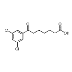结构式 CAS# 898765-54-3, 7-(3,5-二氯苯基)-7-氧代庚酸