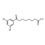 结构式 CAS# 898765-57-6, 8-(3,5-二氯苯基)-8-氧代辛酸