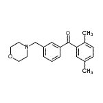 structure of CAS# 898765-59-8, (2,5-Dimethylphenyl)[3-(4-morpholinylmethyl)phenyl]methanone;2,5-dimethyl-3'-morpholinomethyl benzophenone