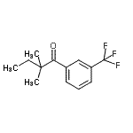 结构式 CAS# 898765-80-5, 2,2-二甲基-1-[3-(三氟甲基)苯基]-1-丁酮