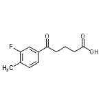 结构式 CAS# 898765-93-0, 5-(3-氟-4-甲基苯基)-5-氧代戊酸