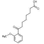 结构式 CAS# 898766-01-3, 8-(2-甲氧基苯基)-8-氧代辛酸