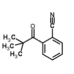 structure of CAS# 898766-10-4, 2-(2,2-Dimethylpropanoyl)benzonitrile;2'-Cyano-2,2-dimethylpropiophenone