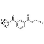 structure of CAS# 898766-18-2, Ethyl 3-(2,2-dimethylpropanoyl)benzoate;3'-Carboethoxy-2,2-dimethylpropiophenone