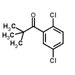 structure of CAS# 898766-60-4, 1-(2,5-Dichlorophenyl)-2,2-dimethyl-1-propanone;2',5'-Dichloro-2,2-dimethylpropiophenone