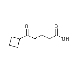 structure of CAS# 898766-80-8, 5-Cyclobutyl-5-oxopentanoic acid;5-Cyclobutyl-5-oxopentanoic acid;5-Cyclobutyl-5-oxovaleric acid;MFCD01320148