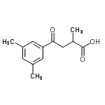 结构式 CAS# 898767-01-6, 4-(3,5-二甲基苯基)-2-甲基-4-氧代丁酸