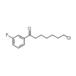 structure of CAS# 898767-02-7, 7-Chloro-1-(3-fluorophenyl)-1-heptanone;7-chloro-1-(3-fluorophenyl)-1-oxoheptane