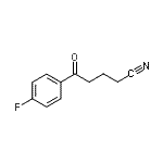 structure of CAS# 898767-06-1, 5-(4-Fluorophenyl)-5-oxopentanenitrile;5-(4-Fluorophenyl)-5-oxovaleronitrile