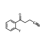 structure of CAS# 898767-30-1, 4-(2-Fluorophenyl)-4-oxobutanenitrile;4-(2-Fluorophenyl)-4-oxobutyronitrile