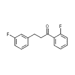结构式 CAS# 898767-35-6, 1-(2-氟苯基)-3-(3-氟苯基)-1-丙酮