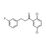 结构式 CAS# 898767-61-8, 1-(2,5-二氯苯基)-3-(3-氟苯基)-1-丙酮
