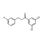 structure of CAS# 898767-65-2, 1-(3,5-Dichlorophenyl)-3-(3-fluorophenyl)-1-propanone;3',5'-dichloro-3-(3-fluorophenyl)propiophenone