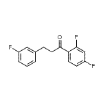 structure of CAS# 898767-67-4, 1-(2,4-Difluorophenyl)-3-(3-fluorophenyl)-1-propanone;2',4'-difluoro-3-(3-fluorophenyl)propiophenone