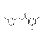 structure of CAS# 898767-71-0, 1-(3,5-Difluorophenyl)-3-(3-fluorophenyl)-1-propanone;3',5'-difluoro-3-(3-fluorophenyl)propiophenone