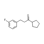结构式 CAS# 898767-81-2, 1-环戊基-3-(3-氟苯基)-1-丙酮
