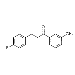 结构式 CAS# 898767-87-8, 3-(4-氟苯基)-1-(3-甲基苯基)-1-丙酮