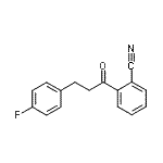 结构式 CAS# 898767-96-9, 2-[3-(4-氟苯基)丙酰]苯甲腈