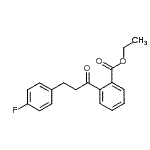 structure of CAS# 898768-00-8, Ethyl 2-[3-(4-fluorophenyl)propanoyl]benzoate;2'-carboethoxy-3-(4-fluorophenyl)propiophenone
