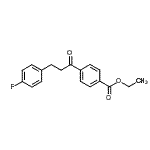 结构式 CAS# 898768-05-3, 乙基4-[3-(4-氟苯基)丙酰]苯甲酸酯