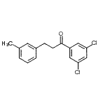 结构式 CAS# 898768-13-3, 1-(3,5-二氯苯基)-3-(3-甲基苯基)-1-丙酮