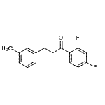 structure of CAS# 898768-16-6, 1-(2,4-Difluorophenyl)-3-(3-methylphenyl)-1-propanone;2',4'-difluoro-3-(3-methylphenyl)propiophenone