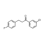 structure of CAS# 898768-19-9, 1-(3-Chlorophenyl)-3-(4-fluorophenyl)-1-propanone;3'-chloro-3-(4-fluorophenyl)propiophenone