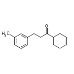 结构式 CAS# 898768-39-3, 1-环己基-3-(3-甲基苯基)-1-丙酮