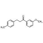 structure of CAS# 898768-51-9, 1-(3-Methoxyphenyl)-3-(4-methylphenyl)-1-propanone;3'-methoxy-3-(4-methylphenyl)propiophenone