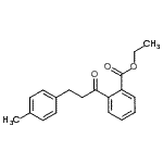 structure of CAS# 898768-59-7, Ethyl 2-[3-(4-methylphenyl)propanoyl]benzoate;2'-Carboethoxy-3-(4-methylphenyl)propiophenone;MFCD03843039