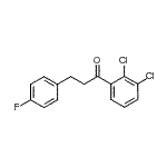 结构式 CAS# 898768-68-8, 1-(2,3-二氯苯基)-3-(4-氟苯基)-1-丙酮