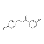 structure of CAS# 898768-69-9, 1-(3-Bromophenyl)-3-(4-methylphenyl)-1-propanone;3'-bromo-3-(4-methylphenyl)propiophenone