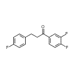 structure of CAS# 898768-78-0, 1-(3,4-Difluorophenyl)-3-(4-fluorophenyl)-1-propanone;3',4'-Difluoro-3-(4-fluorophenyl)propiophenone