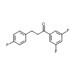 structure of CAS# 898768-80-4, 1-(3,5-Difluorophenyl)-3-(4-fluorophenyl)-1-propanone;3',5'-difluoro-3-(4-fluorophenyl)propiophenone