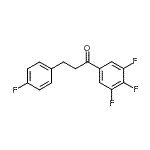 结构式 CAS# 898768-82-6, 3-(4-氟苯基)-1-(3,4,5-三氟苯基)-1-丙酮
