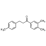 结构式 CAS# 898768-85-9, 1-(3,4-二甲基苯基)-3-(4-甲基苯基)-1-丙酮