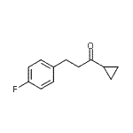 结构式 CAS# 898768-86-0, 1-环丙基-3-(4-氟苯基)-1-丙酮