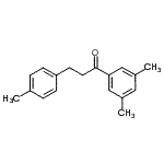 结构式 CAS# 898768-87-1, 1-(3,5-二甲基苯基)-3-(4-甲基苯基)-1-丙酮