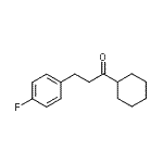 结构式 CAS# 898768-92-8, 1-环己基-3-(4-氟苯基)-1-丙酮
