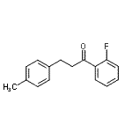 结构式 CAS# 898768-97-3, 1-(2-氟苯基)-3-(4-甲基苯基)-1-丙酮