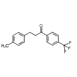 structure of CAS# 898769-04-5, 3-(4-Methylphenyl)-1-[4-(trifluoromethyl)phenyl]-1-propanone;3-(4-methylphenyl)-4'-trifluoromethylpropiophenone