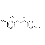 结构式 CAS# 898769-08-9, 3-(2,3-二甲基苯基)-1-(4-甲氧基苯基)-1-丙酮