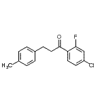 structure of CAS# 898769-16-9, 1-(4-Chloro-2-fluorophenyl)-3-(4-methylphenyl)-1-propanone;4'-chloro-2'-fluoro-3-(4-methylphenyl)propiophenone