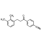 结构式 CAS# 898769-17-0, 4-[3-(2,3-二甲基苯基)丙酰]苯甲腈
